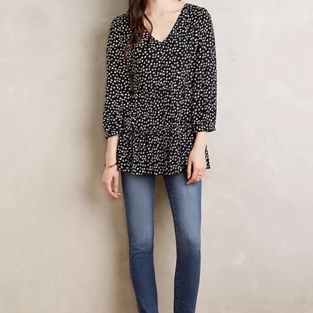 Anthropologie MAEVE Long-Sleeve Blouse - Size SM